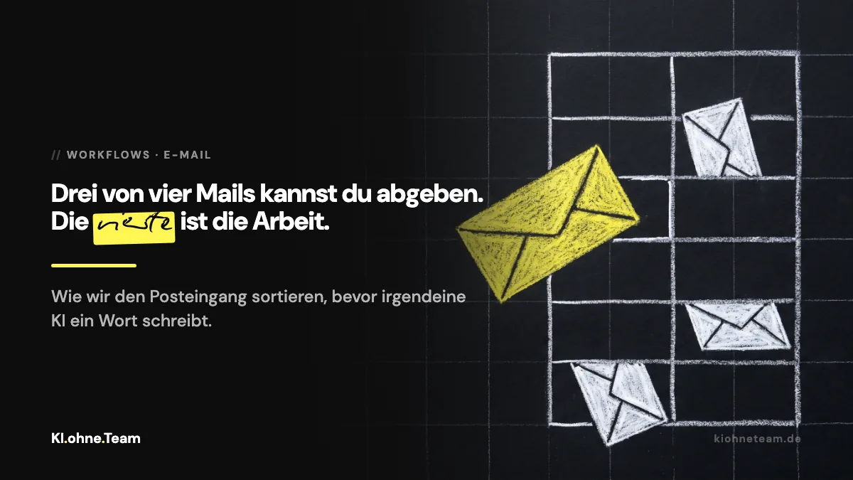 E-Mails mit KI beantworten: die Einrichtung, die unseren Posteingang leer hält