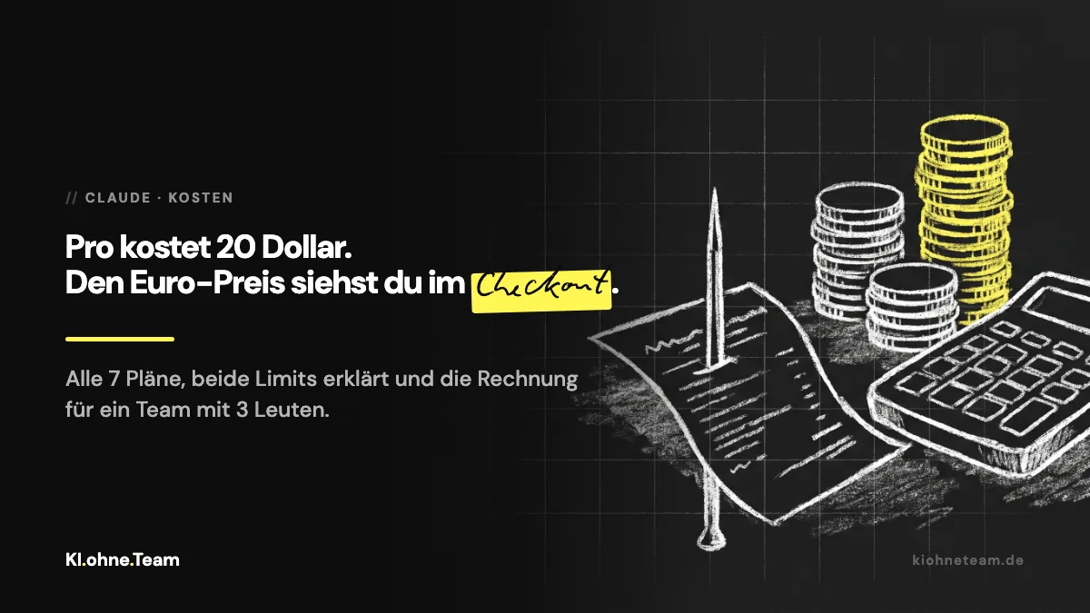 Was kostet Claude? Alle Pläne, Limits und was sich für Selbstständige lohnt