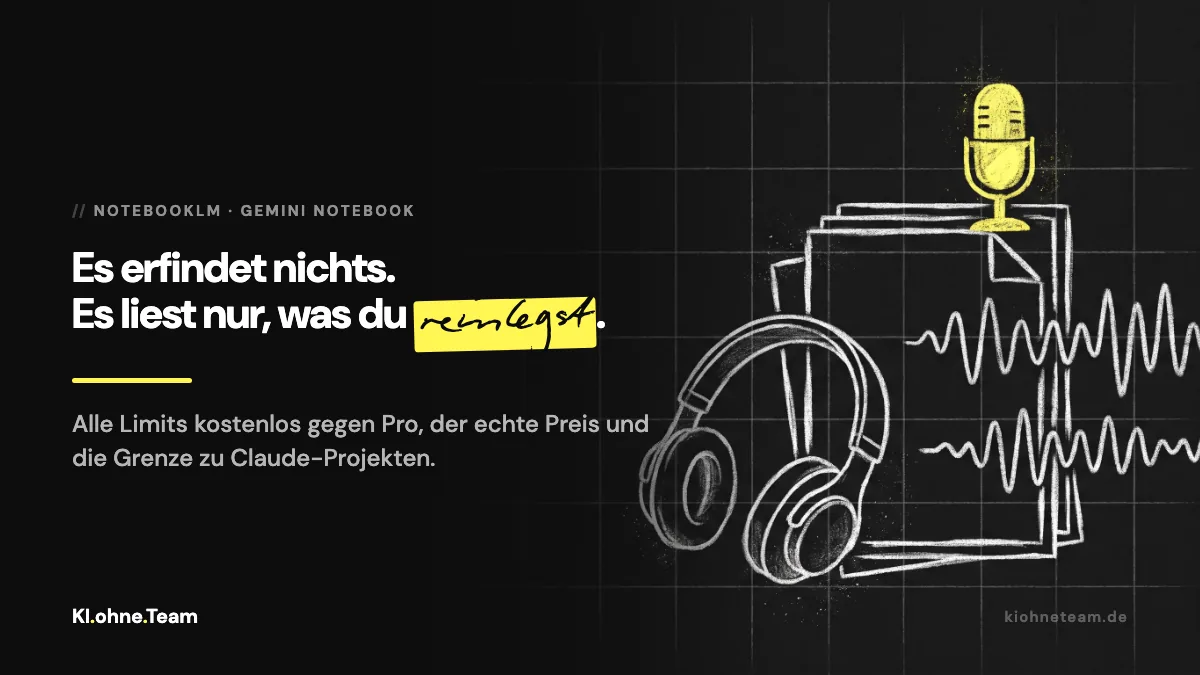 NotebookLM erklärt: was es kann, was es kostet, und wofür wir es neben Claude nutzen