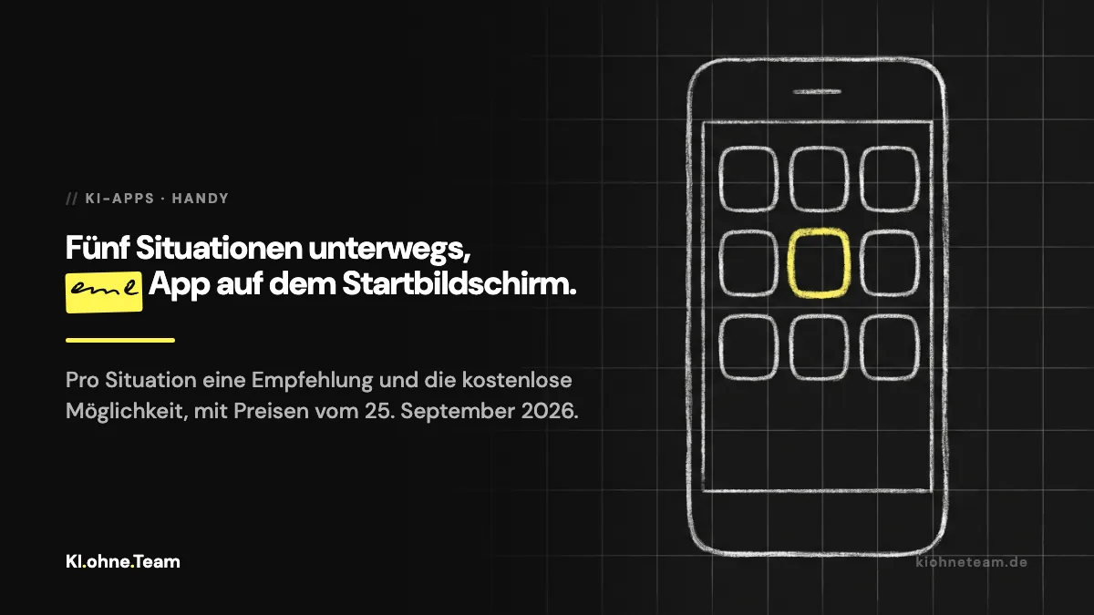 Die beste KI-App fürs Handy: was wir unterwegs wirklich verwenden
