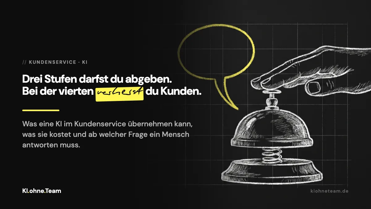 KI im Kundenservice: was ein kleines Unternehmen abgeben kann, ohne Kunden zu verlieren