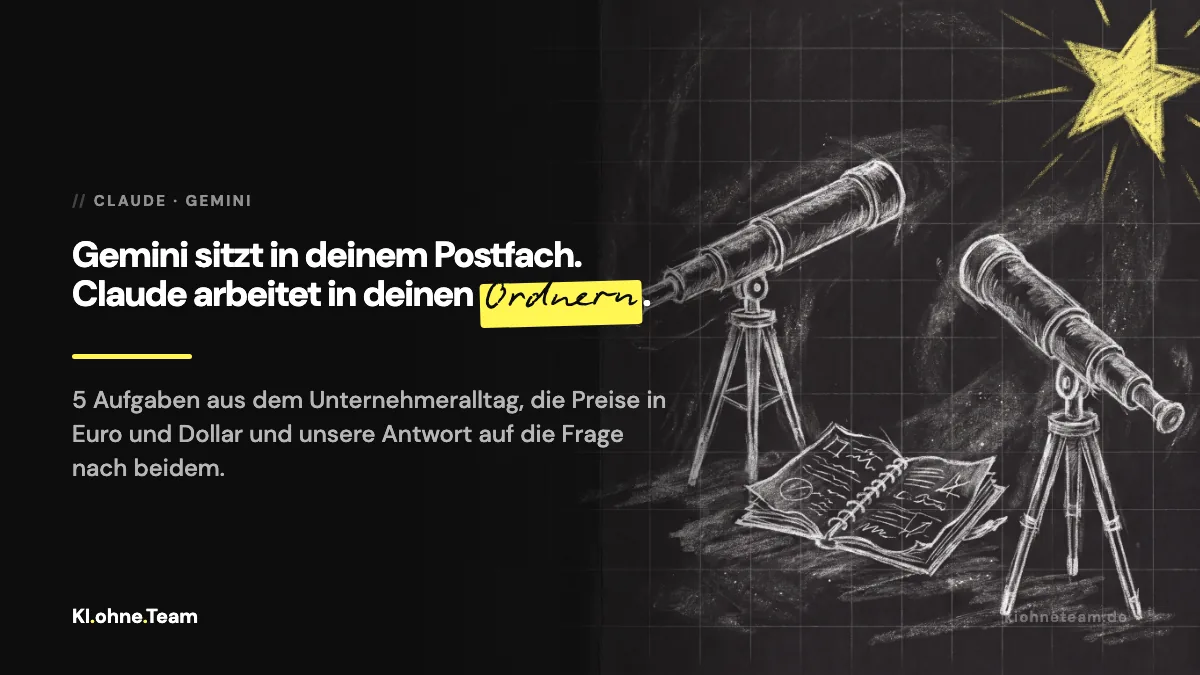 Claude oder Gemini: die Claude-Alternativen im Vergleich für Selbstständige