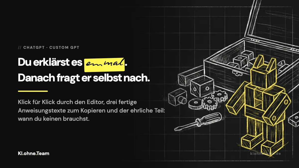 Custom GPT erstellen: Anleitung mit drei Beispielen aus unserem Alltag