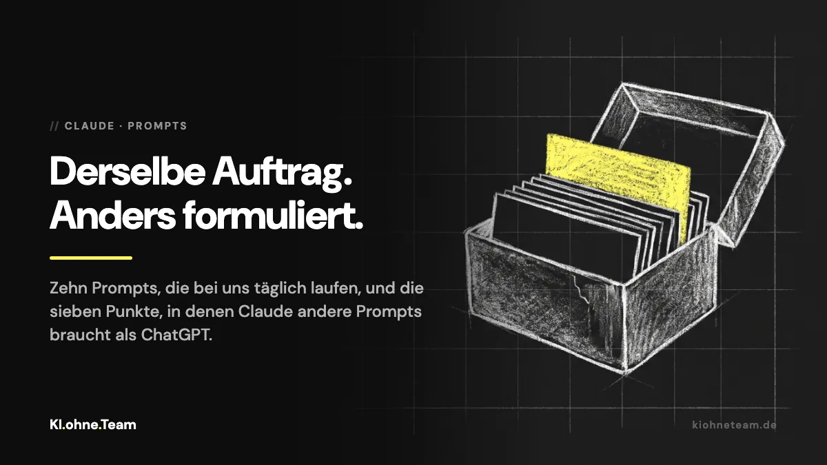 Claude Prompts: die Prompts, die wir täglich verwenden, und warum sie anders sind als für ChatGPT